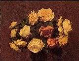 Henri Fantin-Latour Roses I painting